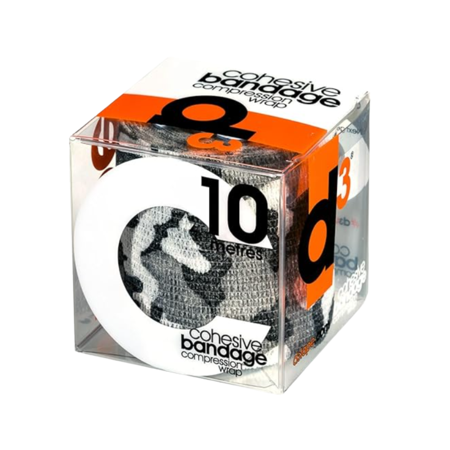 D3 Cohesive Bandage Compression Wrap 75mmx10m Grey Camo 75mm x 10m Medical Tape & Bandages D3