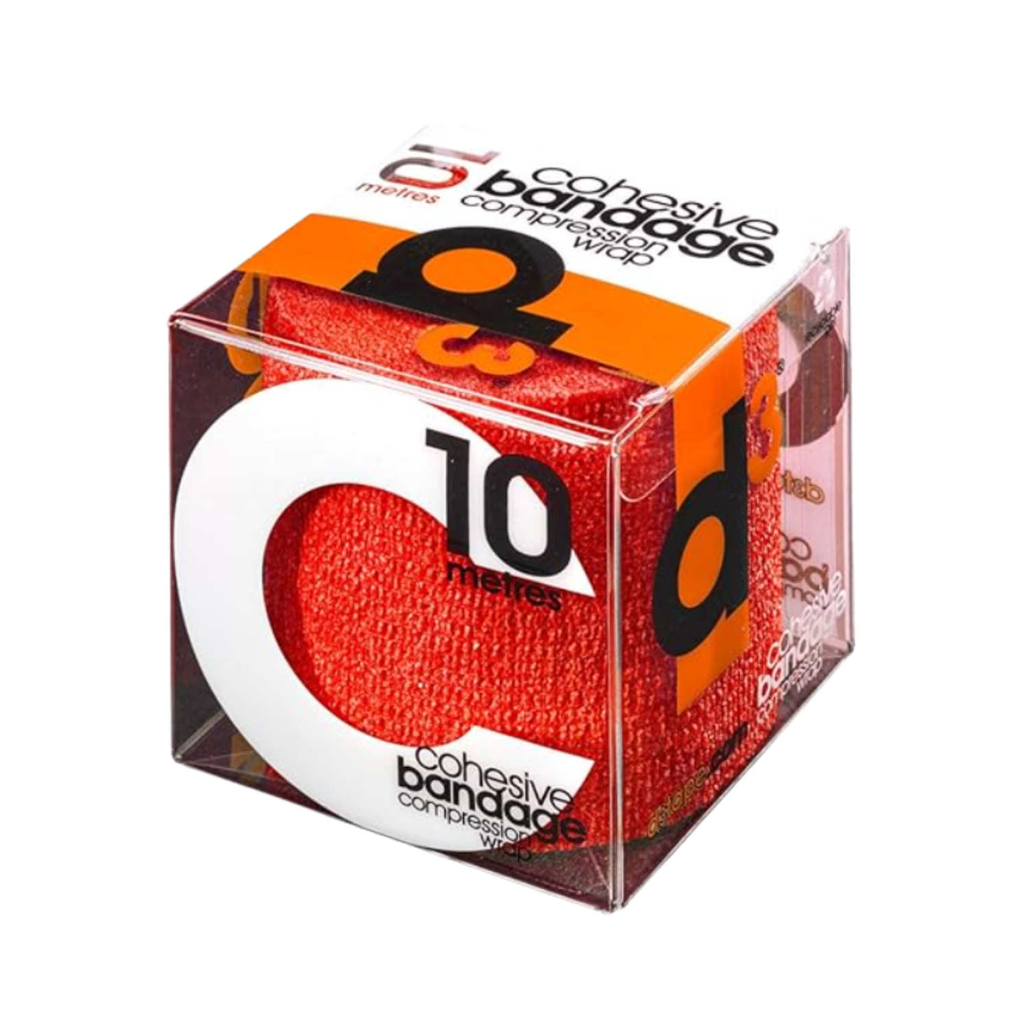 D3 Cohesive Bandage Compression Wrap 75mmx10m Red 75mm x 10m Medical Tape & Bandages D3