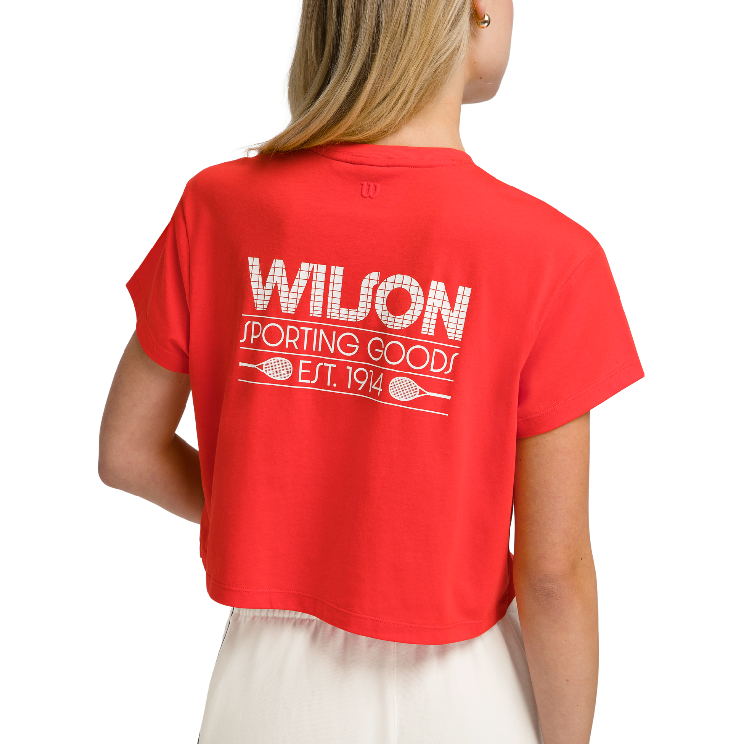 Wilson Harper Crop T-Shirt Women - Red Clothing Wilson