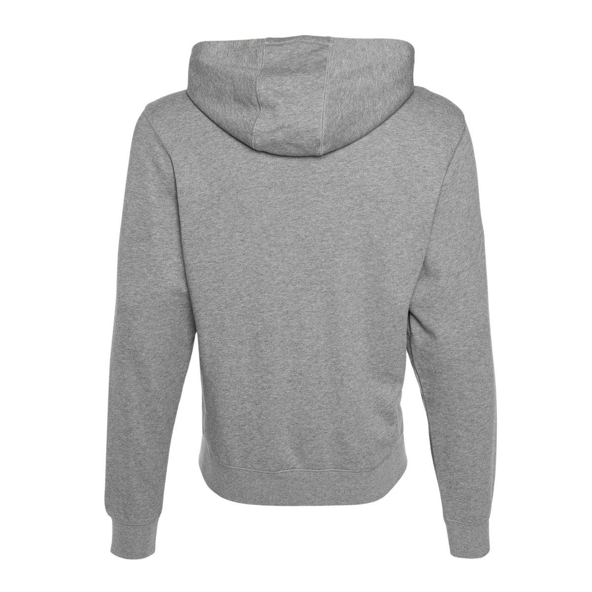Wilson Team Zip (Unisex) Hoodie, Medium Grey Heather, back view