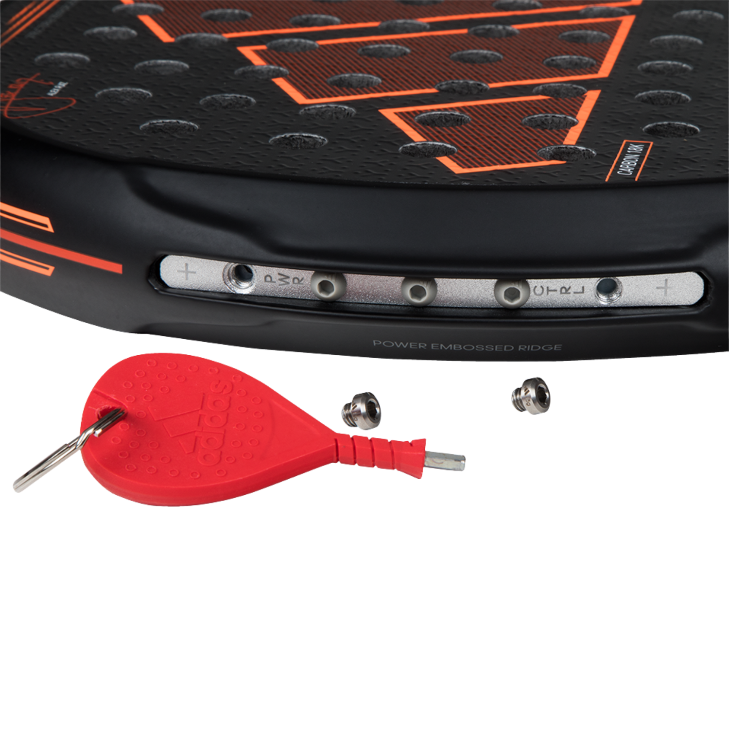 Adidas Adipower Multiweight Ctrl 3.3 Padel Racket - Black/Orange