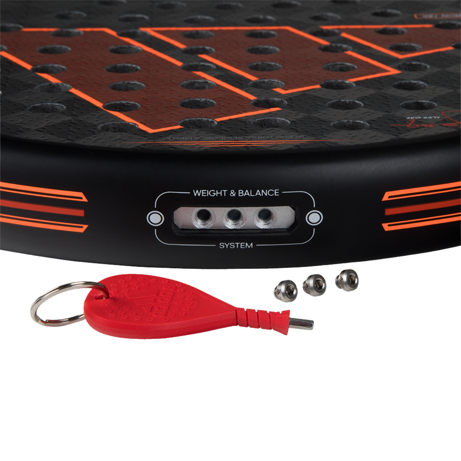 Adidas Adipower Multiweight Ctrl 3.3 Padel Racket - Black/Orange Padel Adidas