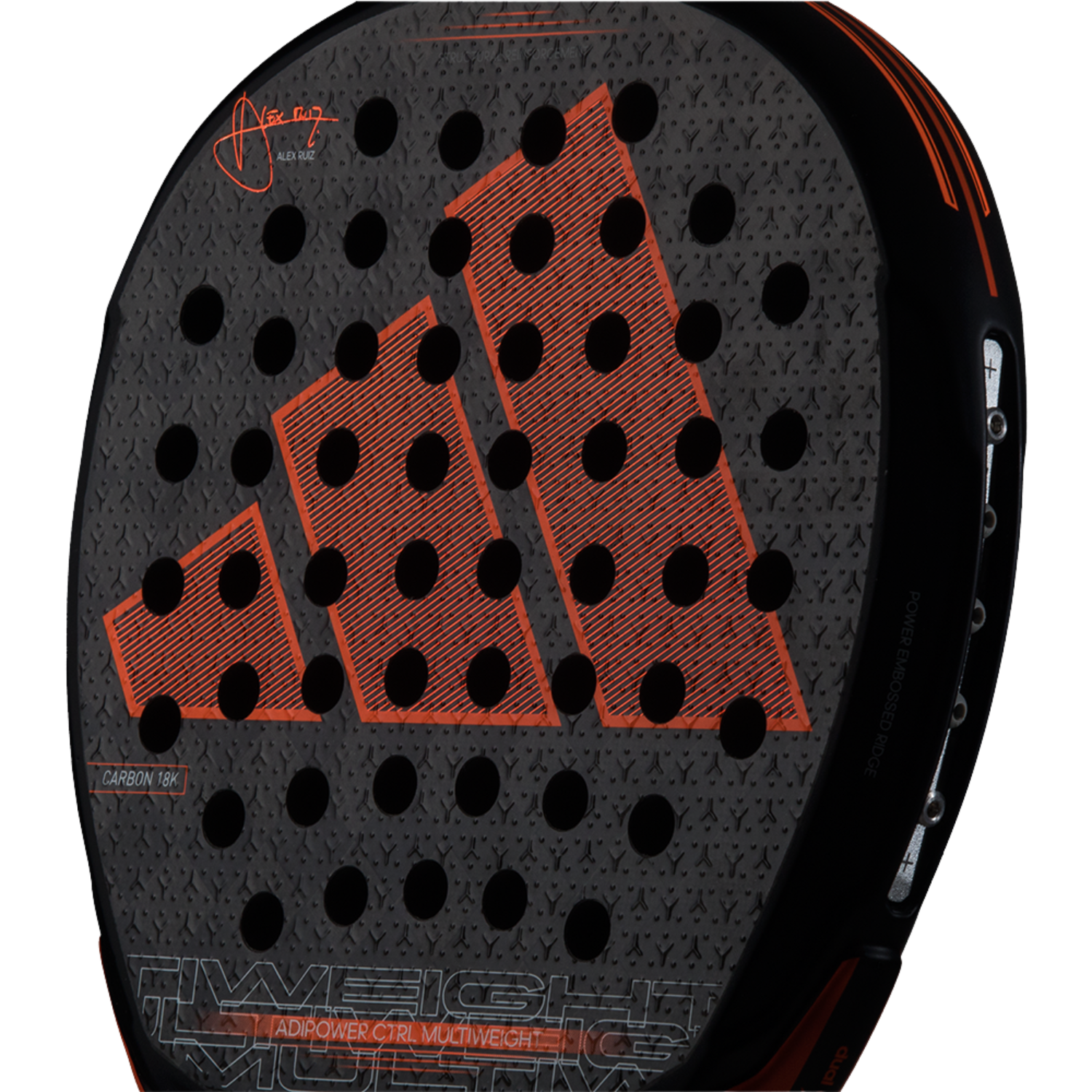Adidas Adipower Multiweight Ctrl 3.3 Padel Racket - Black/Orange Padel Adidas