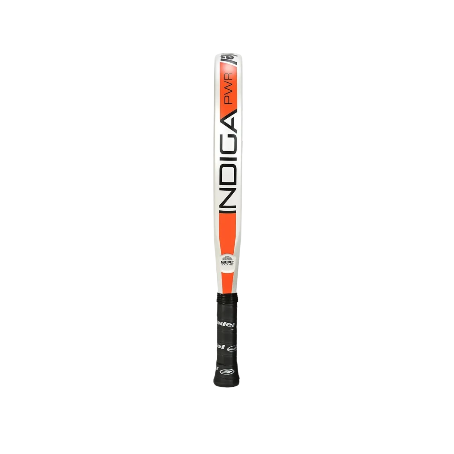 BullPadel Indiga PWR Padel Racket - White/Orange