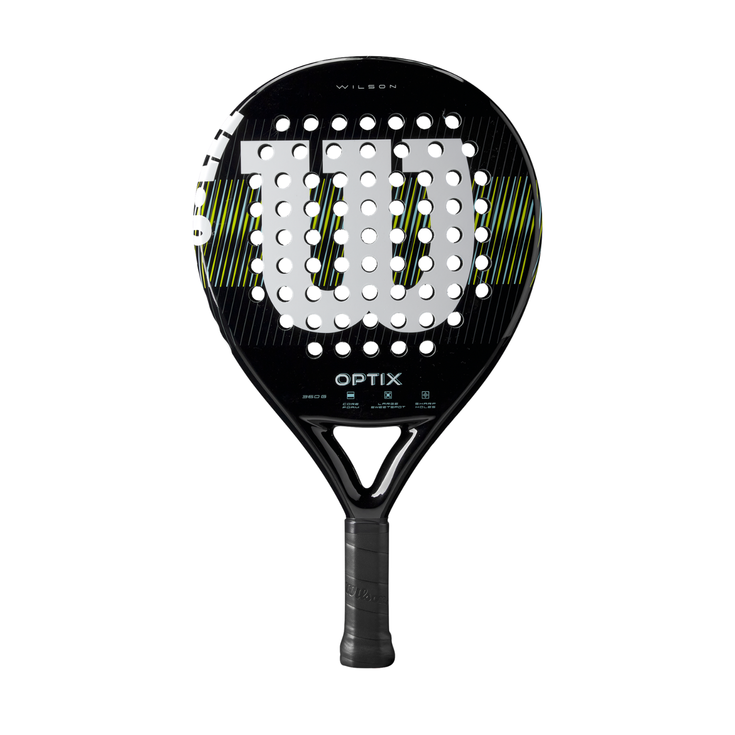 Wilson Optix V1 Black Padel Racket - Black Padel Wilson