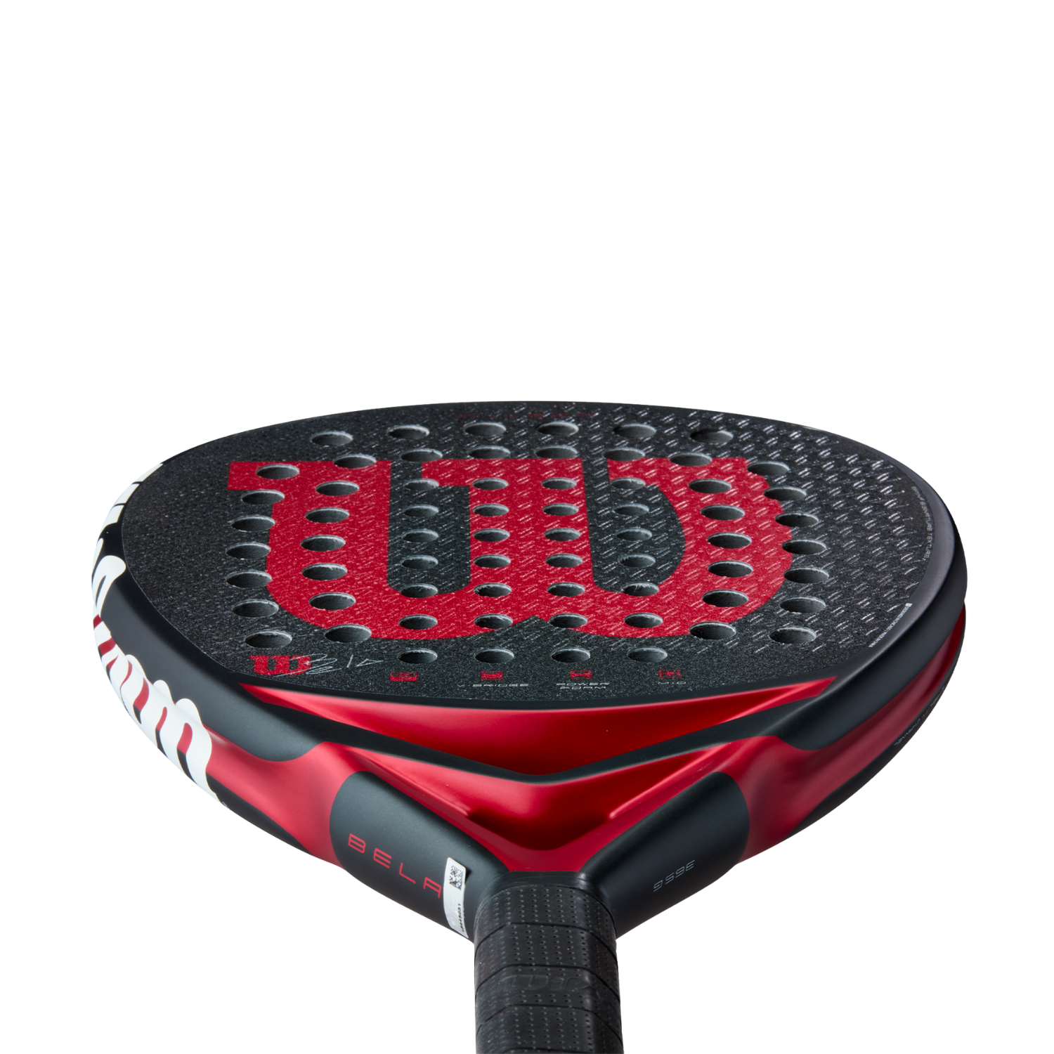 Wilson Bela V3 Padel Racket - Black/Red Padel Wilson