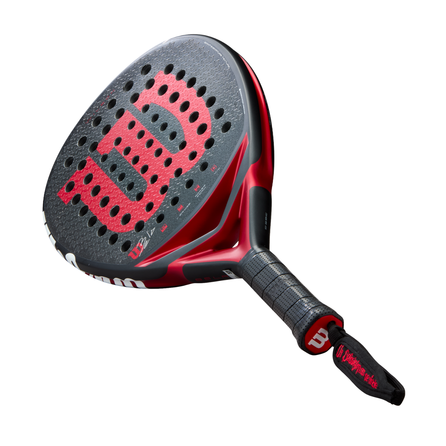 Wilson Bela V3 Padel Racket - Black/Red Padel Wilson