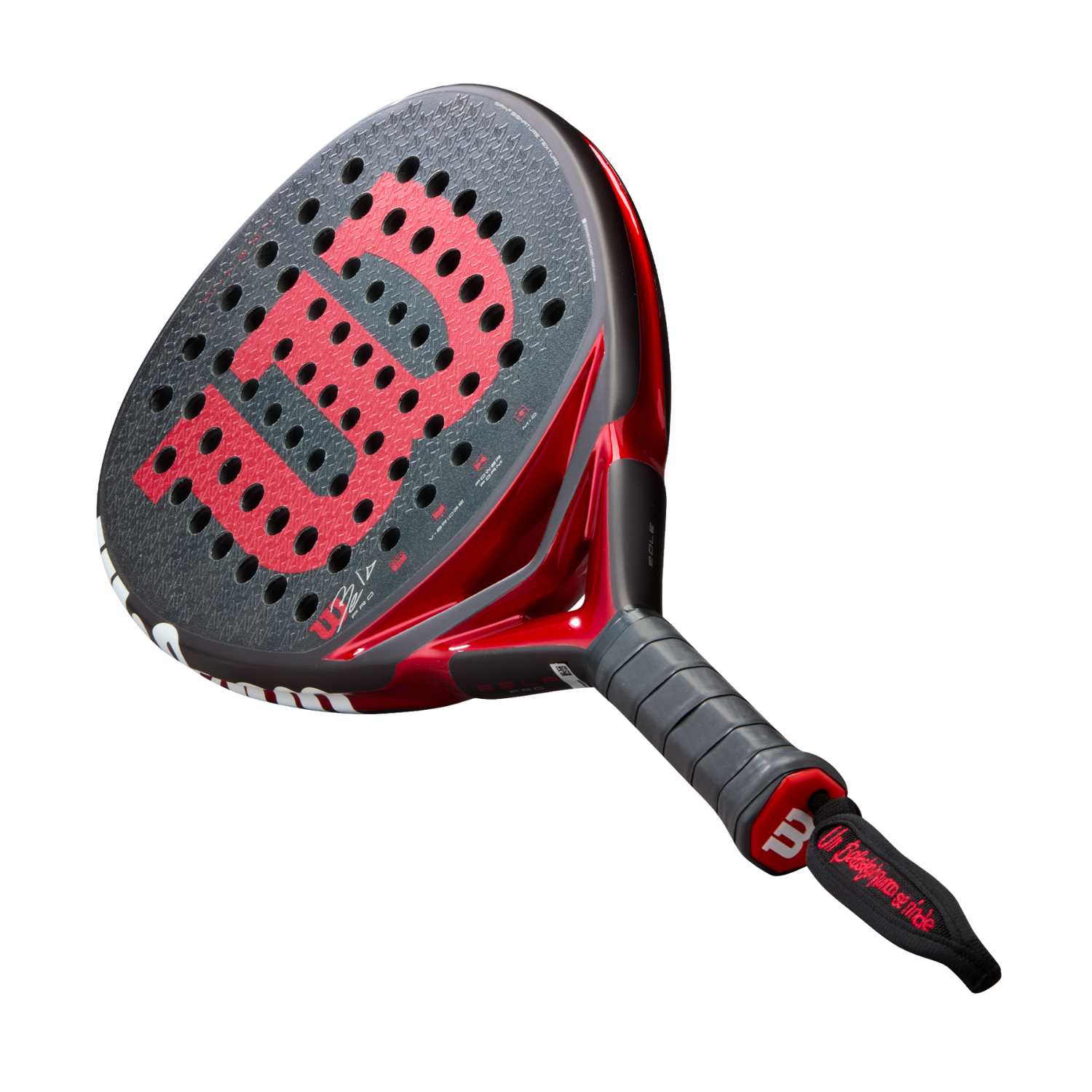 Wilson Bela Pro V3 Padel Racket - Black/Red Padel Wilson