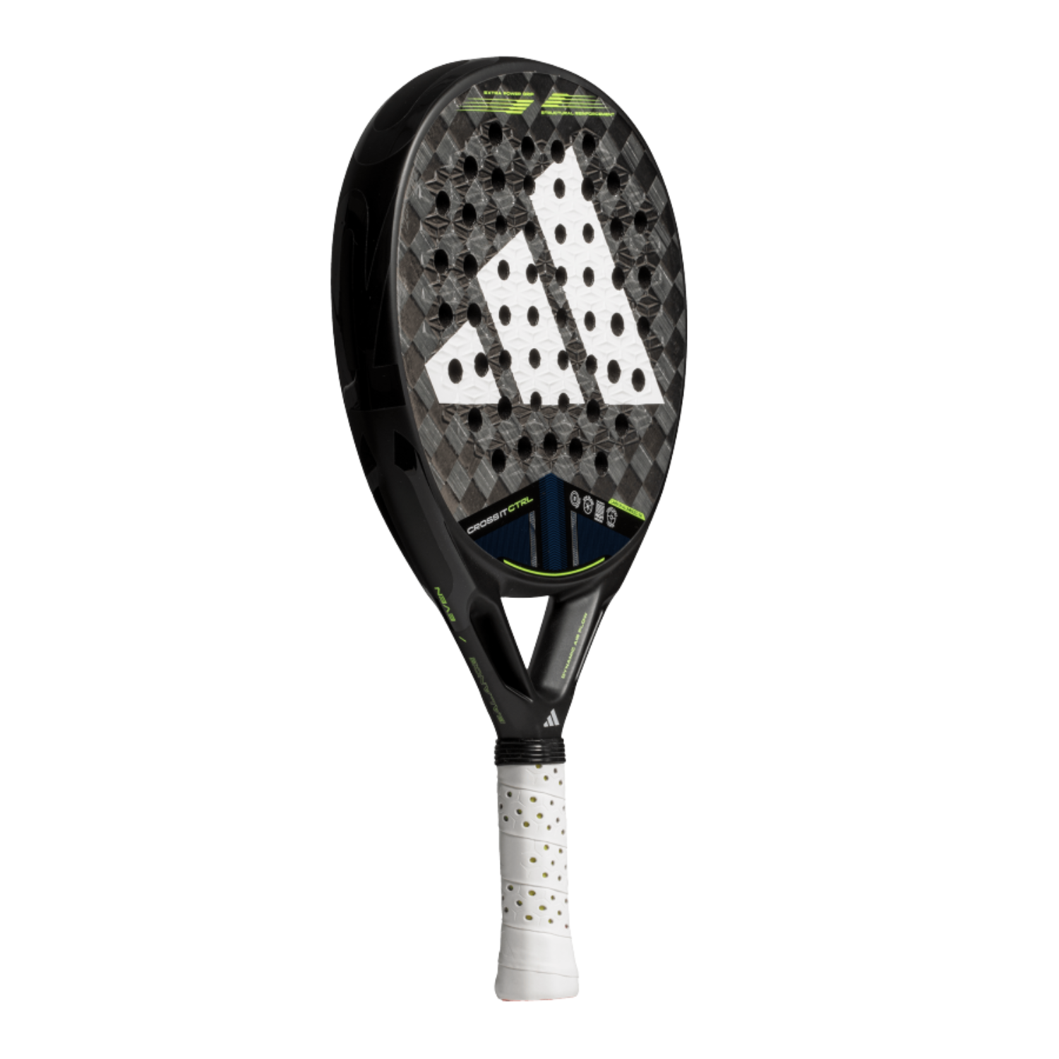 Adidas Cross It Control 3.4 Padel Racket - Black/Lime