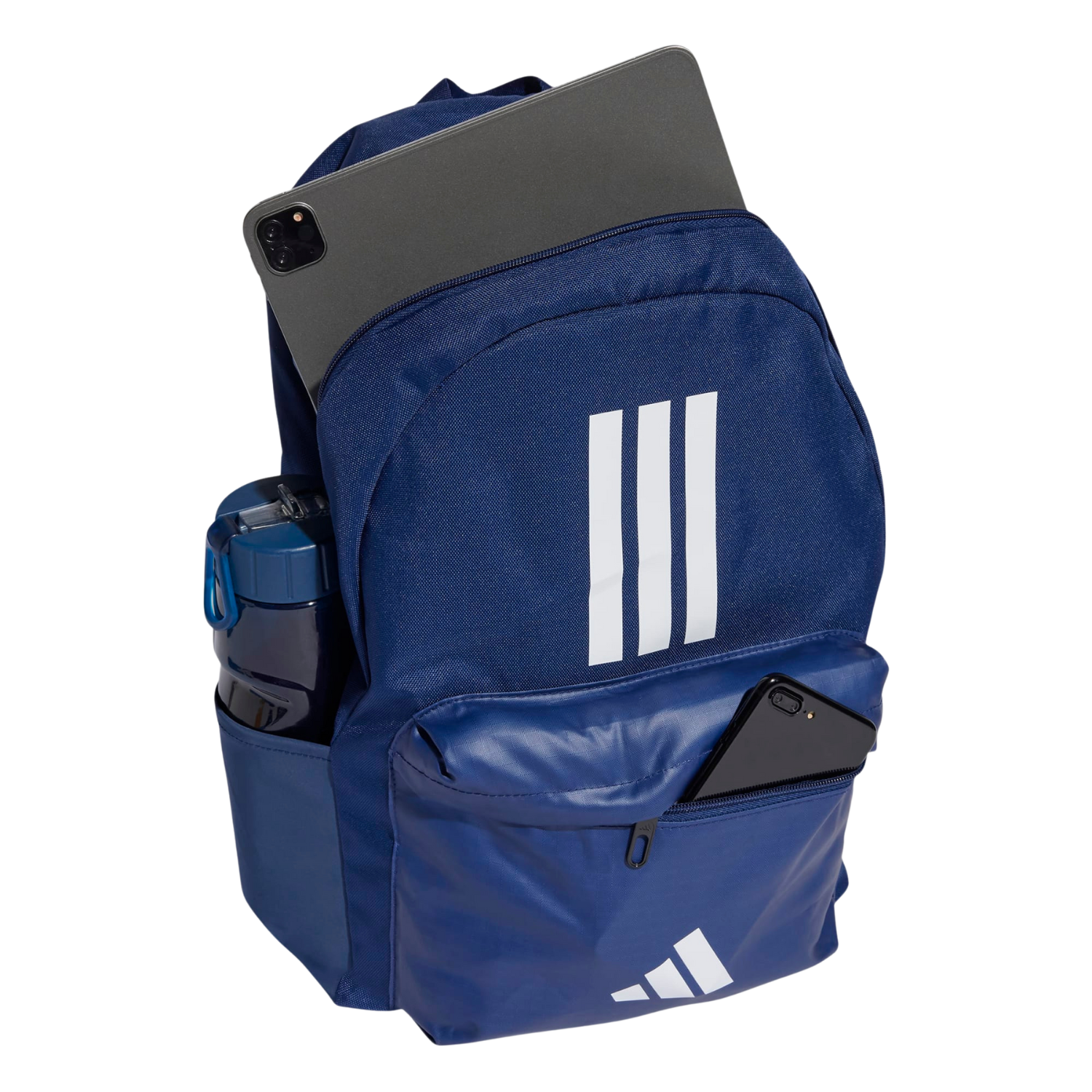Adidas Classic 3 Stripes Backpack, Dark Blue/White, alternative view