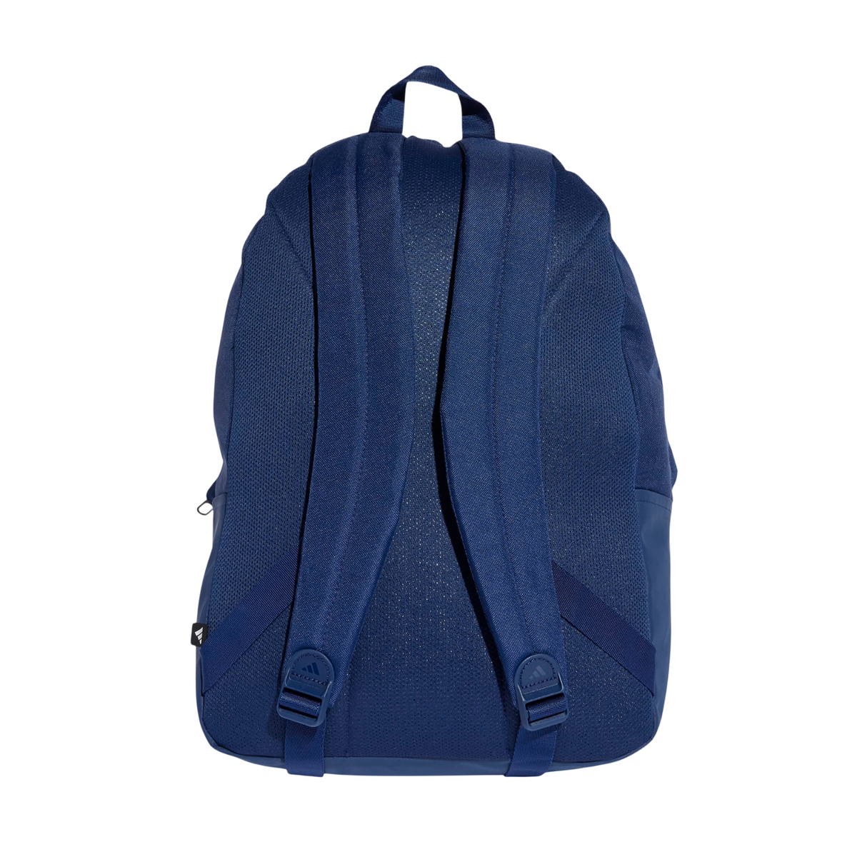Adidas Classic 3 Stripes Backpack, Dark Blue/White, close-up detail