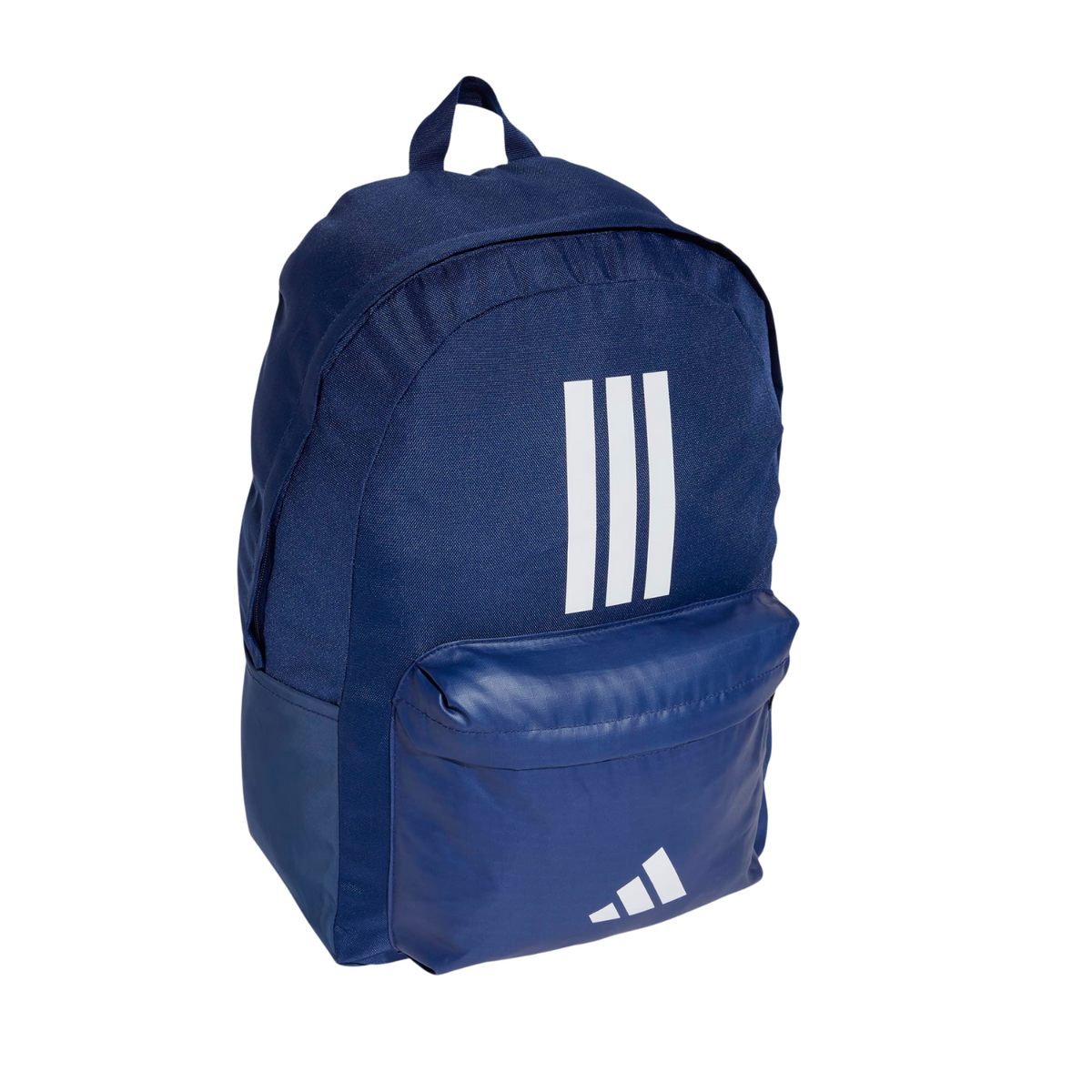 Adidas Classic 3 Stripes Backpack, Dark Blue/White, back view