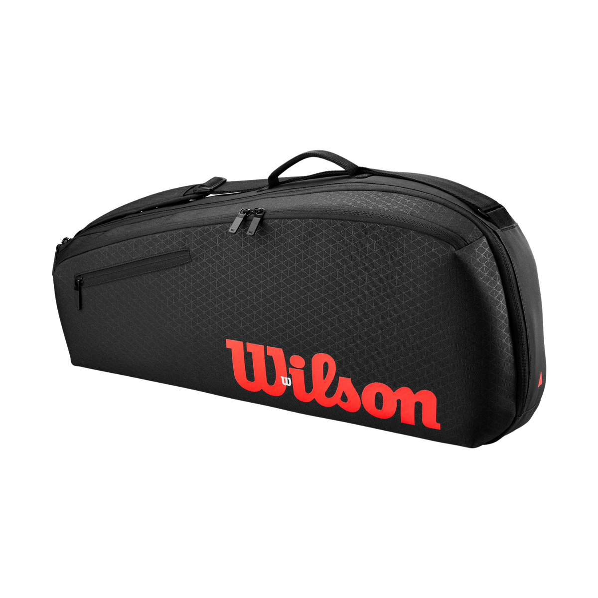 Wilson Clash V3 3Pk Racket Bag, Black/Infrared, back view