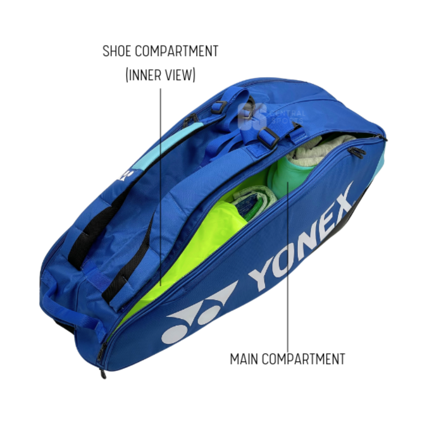 Yonex BA92426EX Pro 6 Racket Bag - Black Luggage Yonex