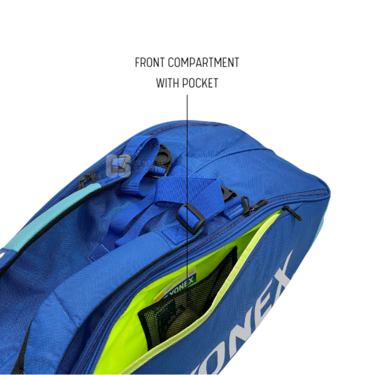 Yonex Pro 6 Racket Bag, Cobalt Blue, side view