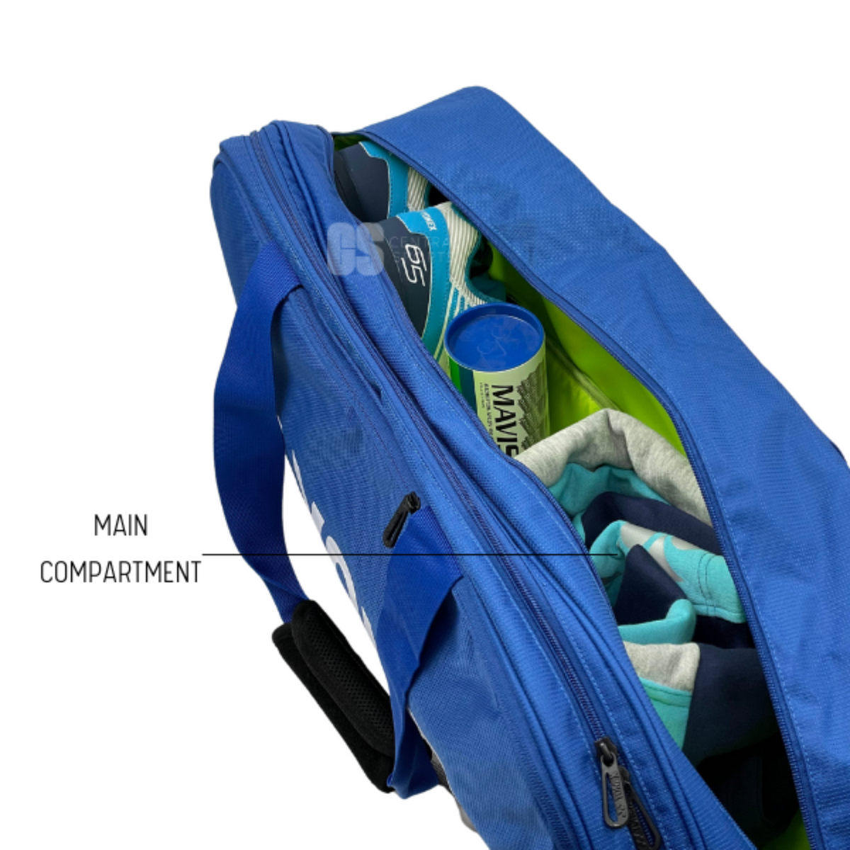 Yonex Pro Tournament Bag, Black, back view