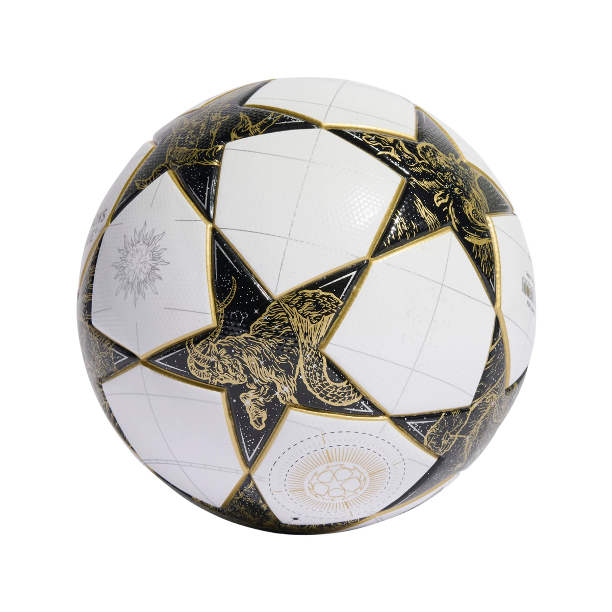 Adidas UCL League Football (JZ9995) - White/Black/Gold Footballs Adidas