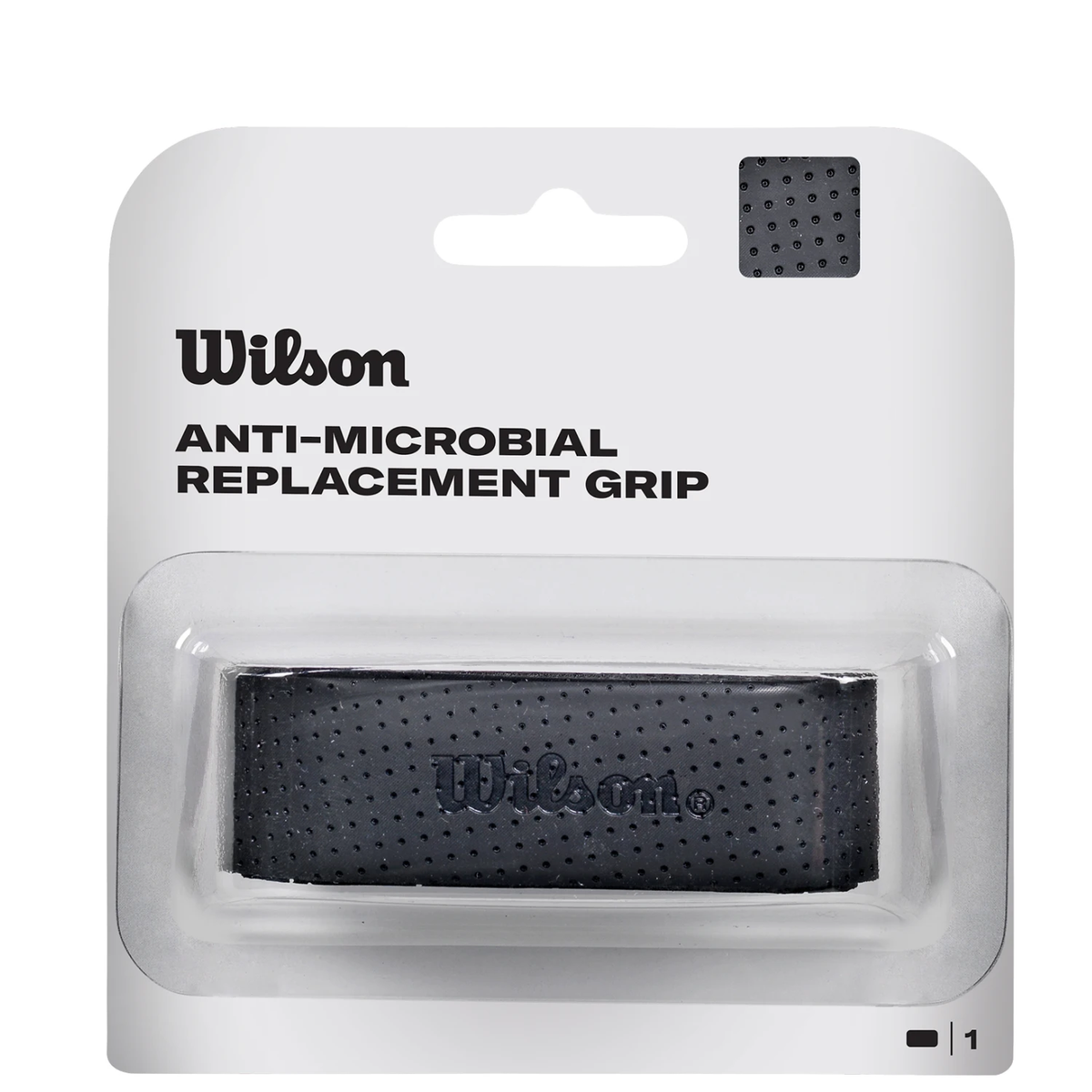 Wilson Dual Performance Grip, Black, front view