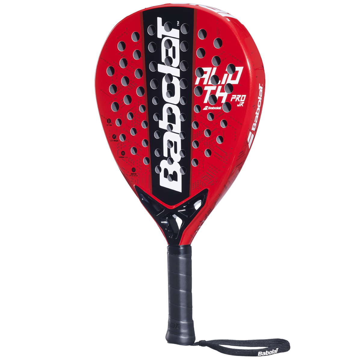 Babolat Alioth Pro Junior 2025 Padel Racket, Red, back view