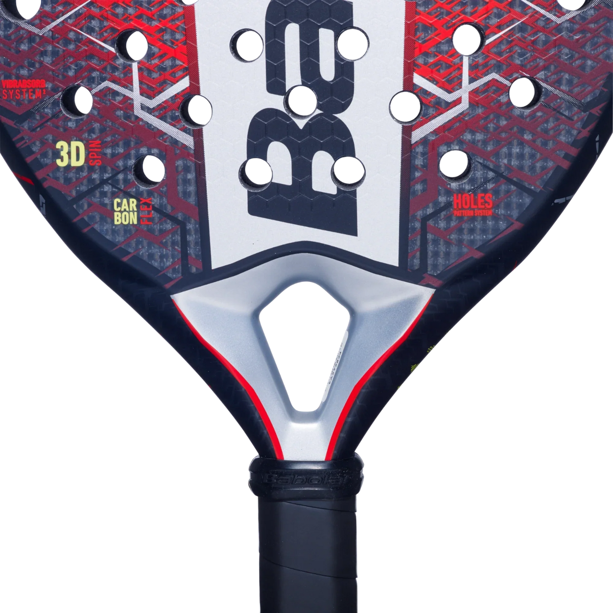 Babolat Technical Veron 2.5 Padel Racket, Red, detail view