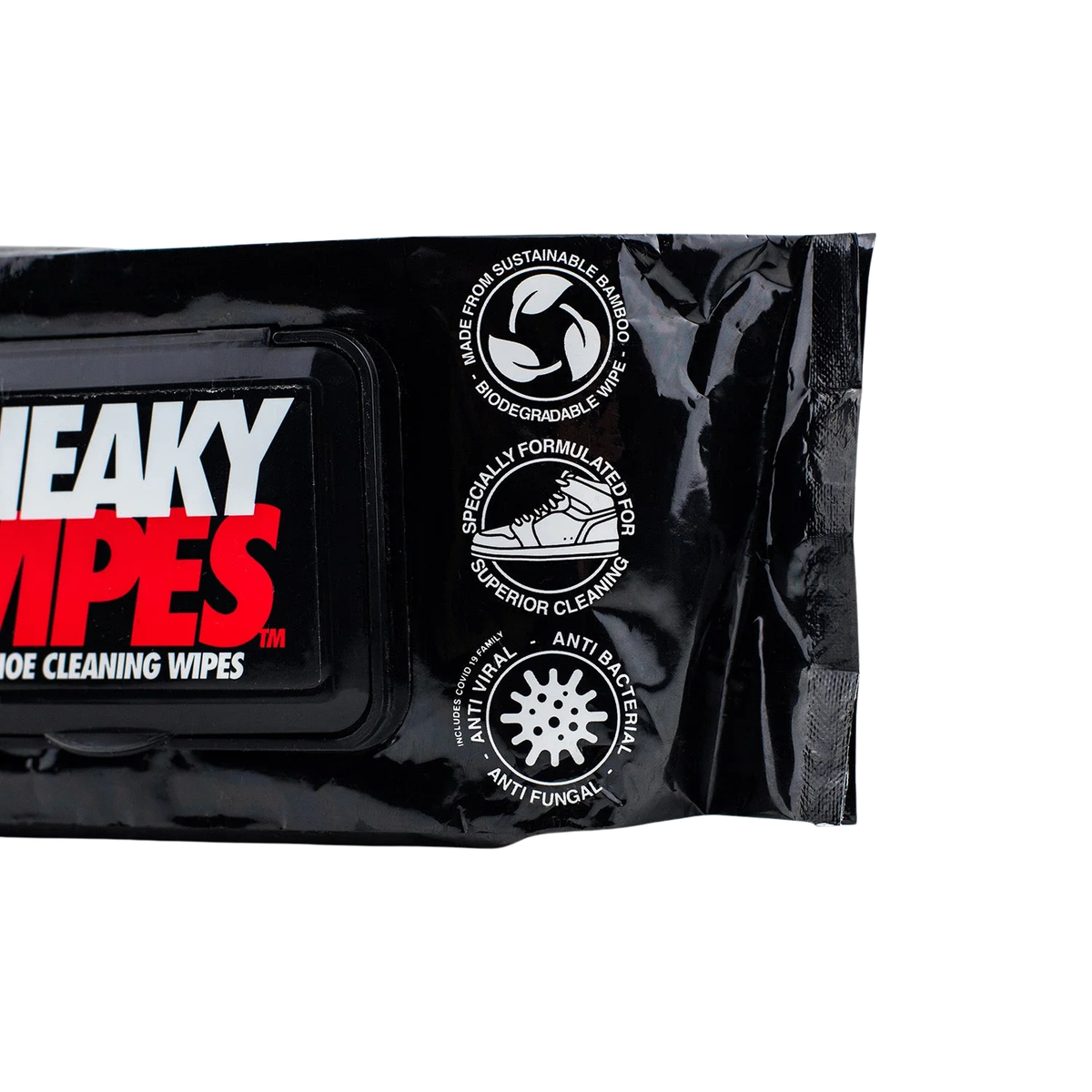 Sneaky Fresh Shoe Cleaning Wipes, 50 Pack, back view