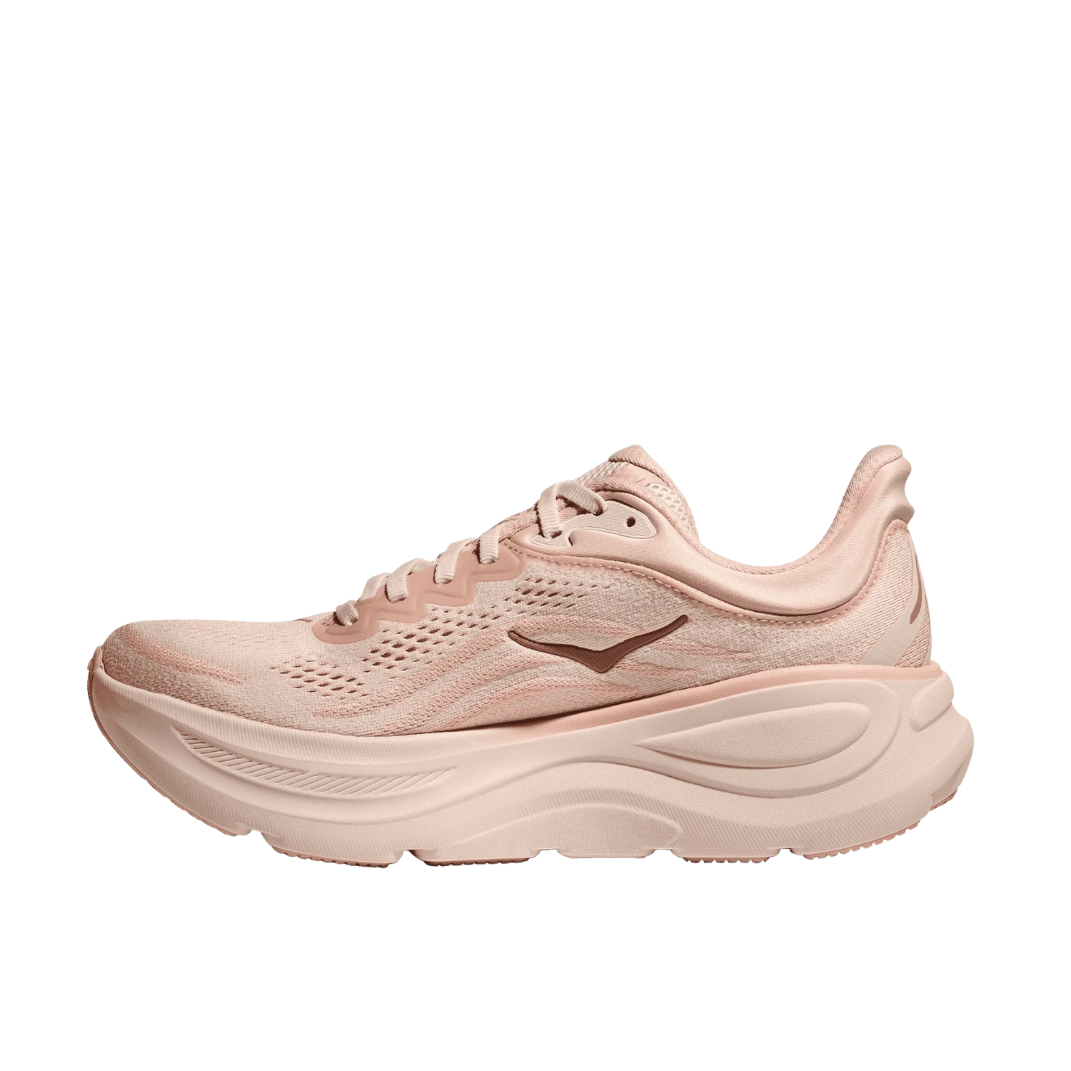 Hoka Bondi 9 Running Shoe Women - Rose Latte/Cream Running Shoes Hoka