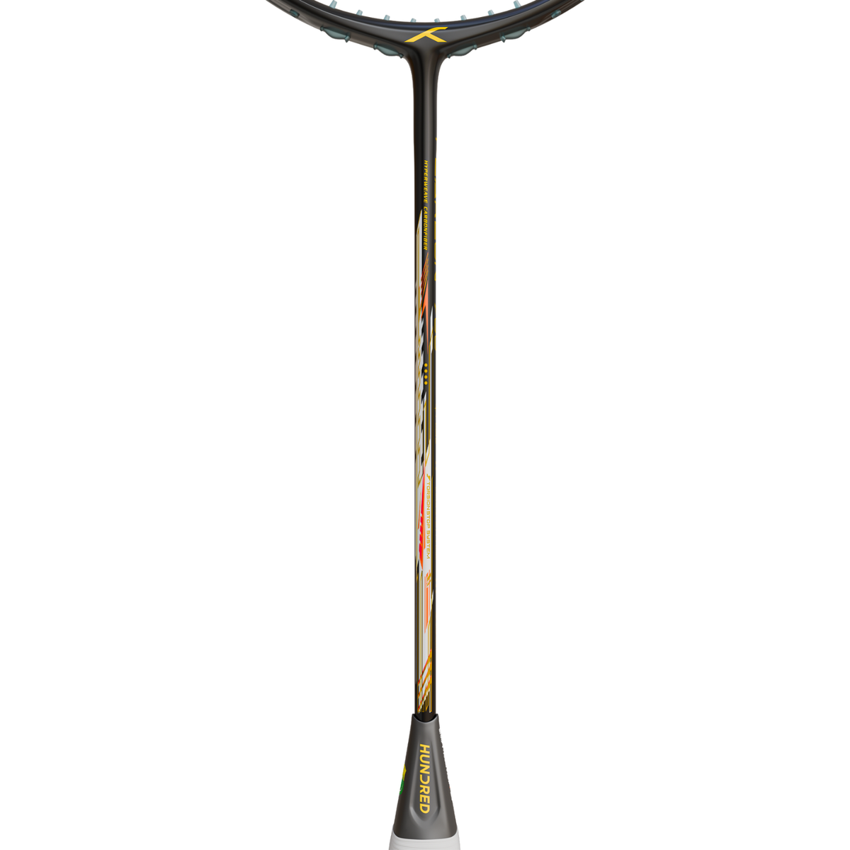 Hundred Flareon 700 Badminton Racket - Black/Orange Badminton Rackets Hundred