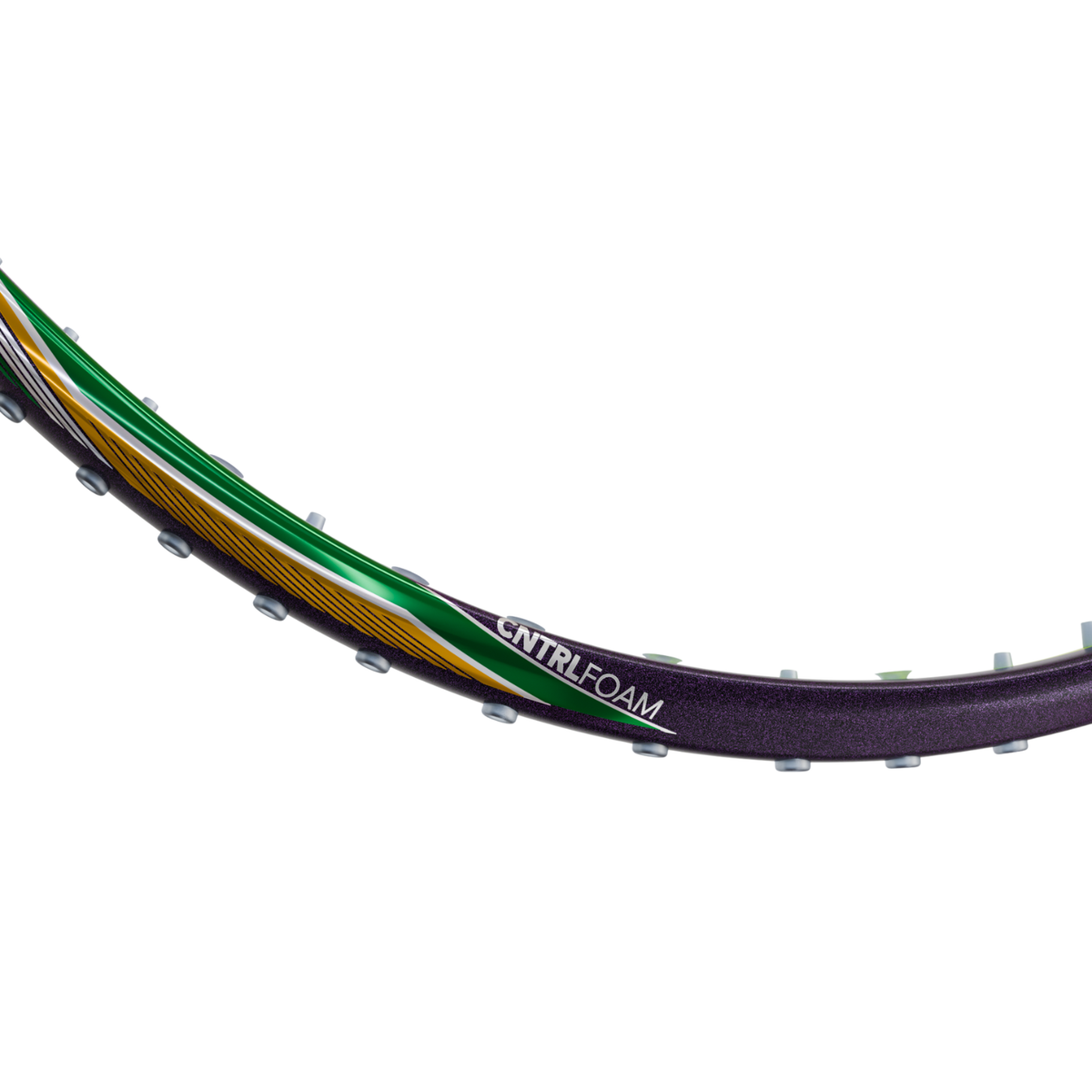 Hundred Hyfonic 7 Badminton Racket - Purple/Green Badminton Rackets Hundred
