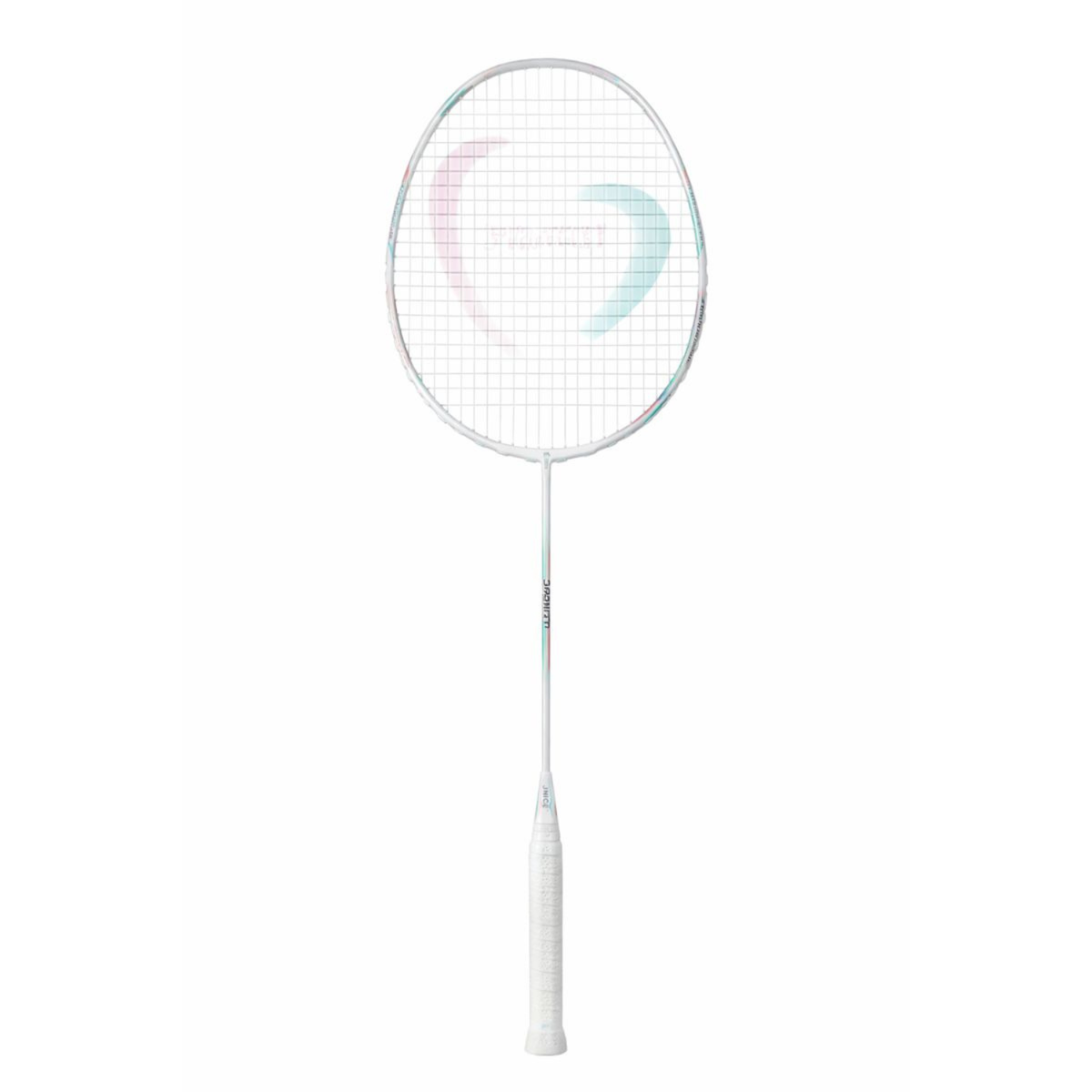 Jnice Duplex 6 Badminton Racket Unstrung RDPX-6, Pink/Blue, back view