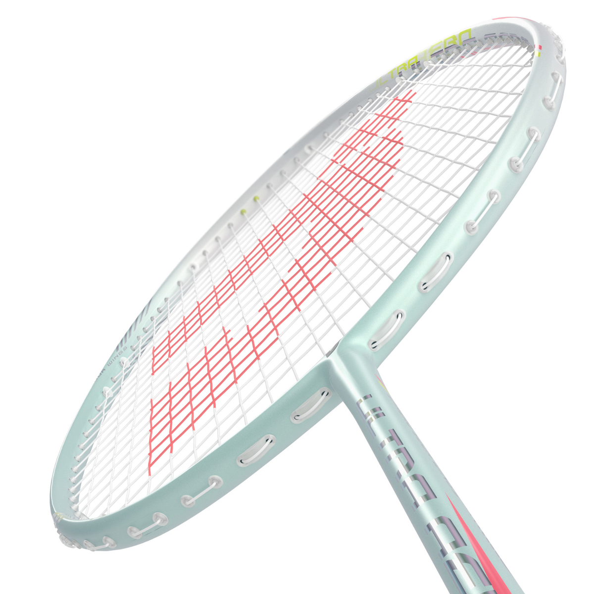 Jnice Ultra Aero Play Badminton Racket Strung, Green, detail view