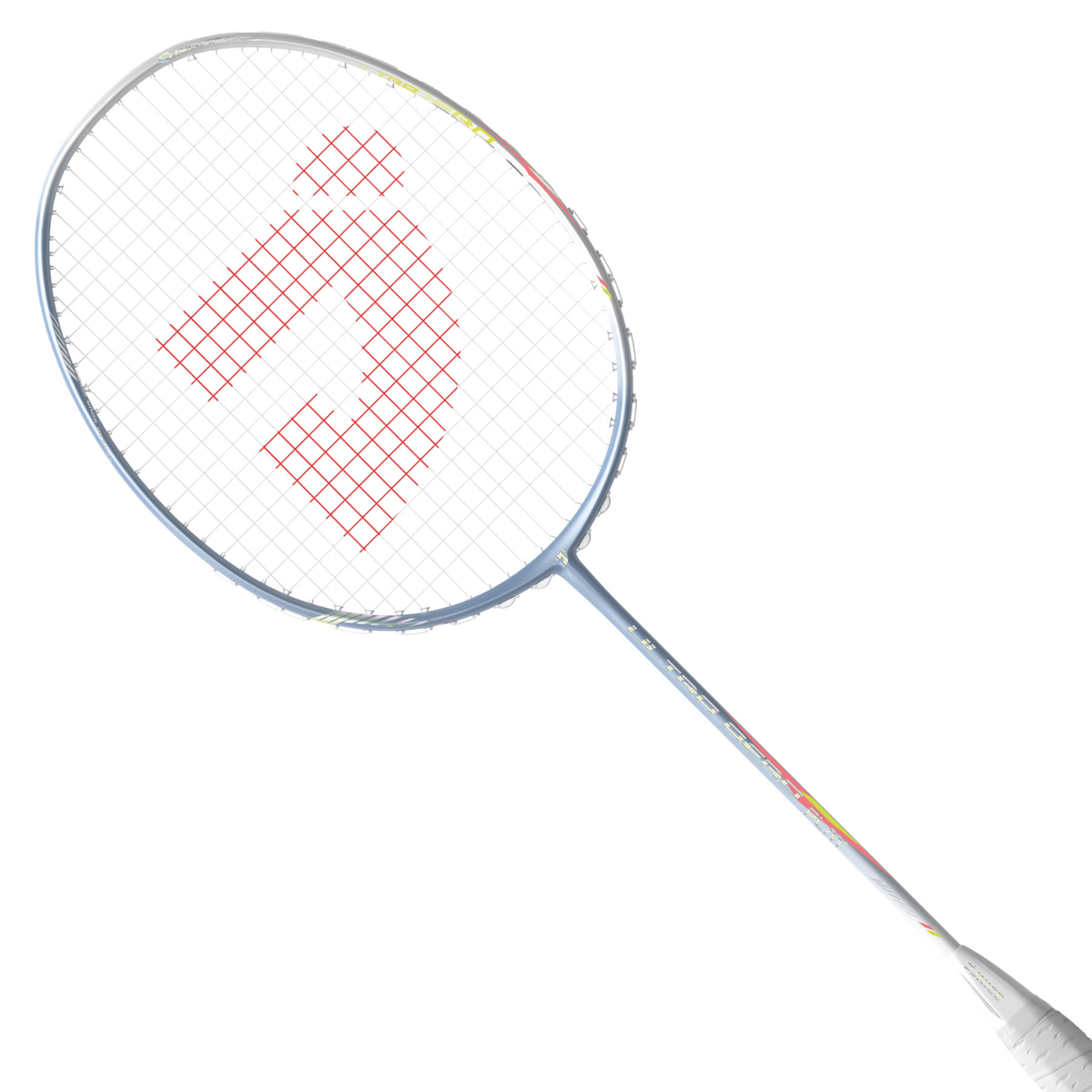 Jnice Ultra Aero Play Badminton Racket Strung, Blue, side view