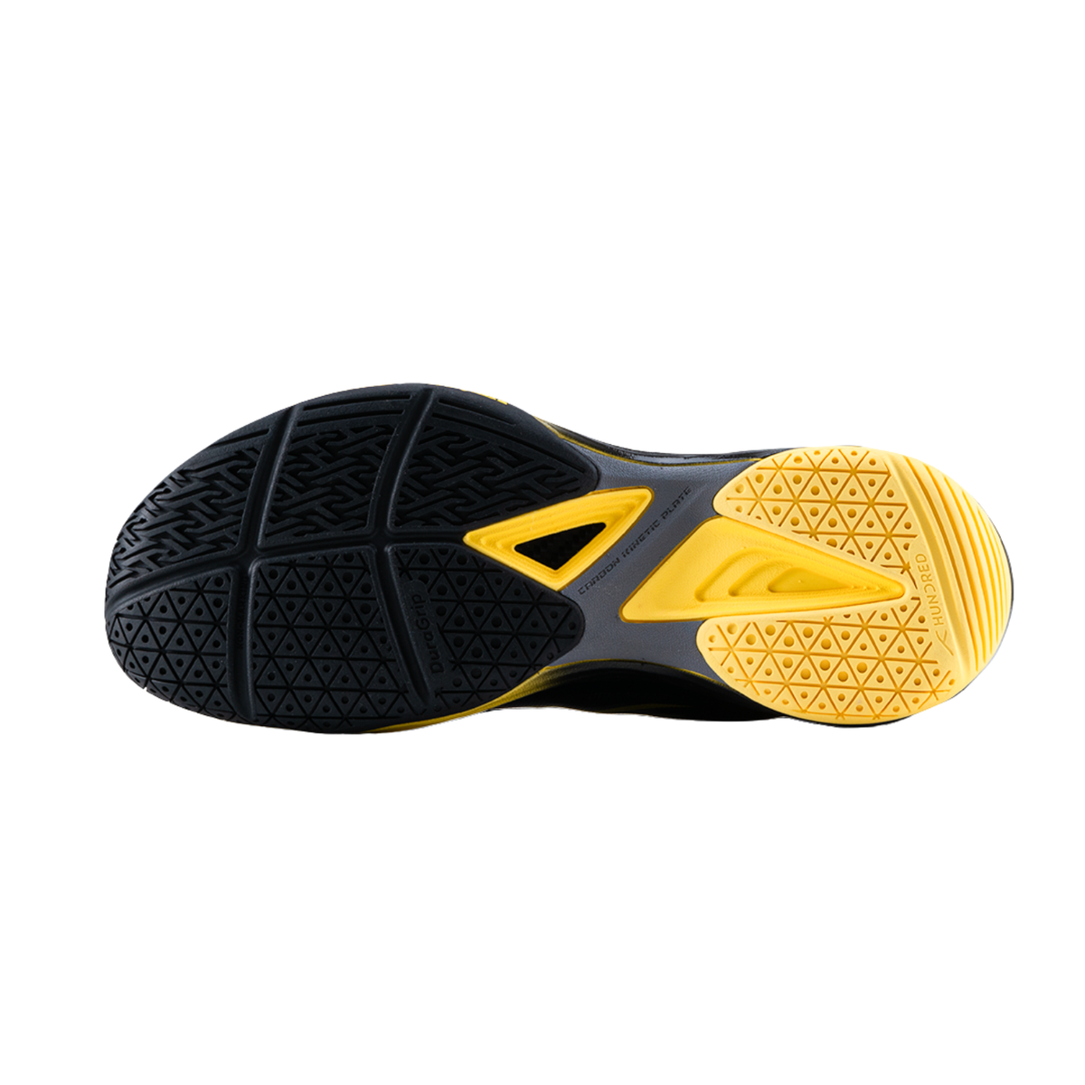 Hundred Phenom Badminton Shoes - Black/Yellow Badminton Shoes Hundred