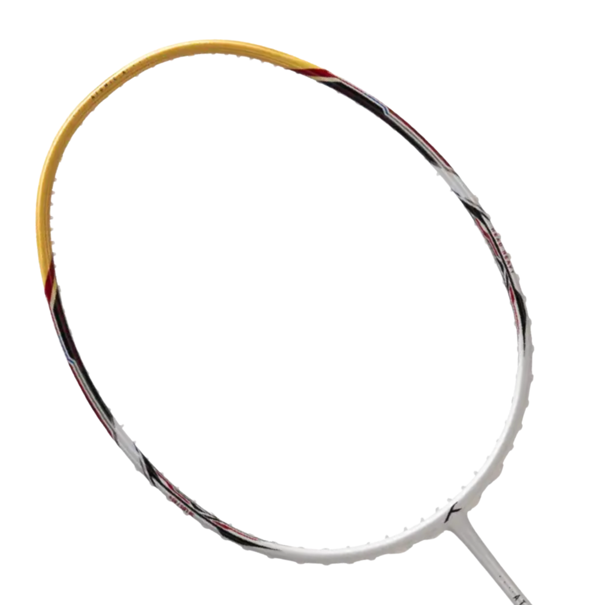 Hundred Atomic X 38 Power Badminton Racket, White/Gold, front view