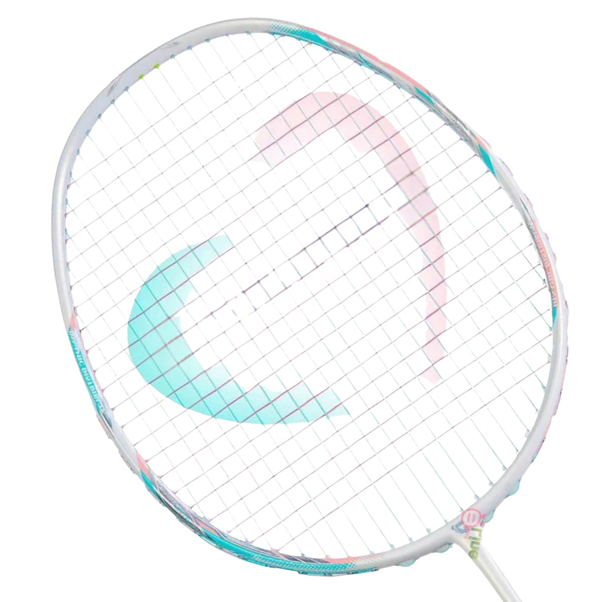 Jnice Duplex 6 Badminton Racket Unstrung RDPX-6, Pink/Blue, front view