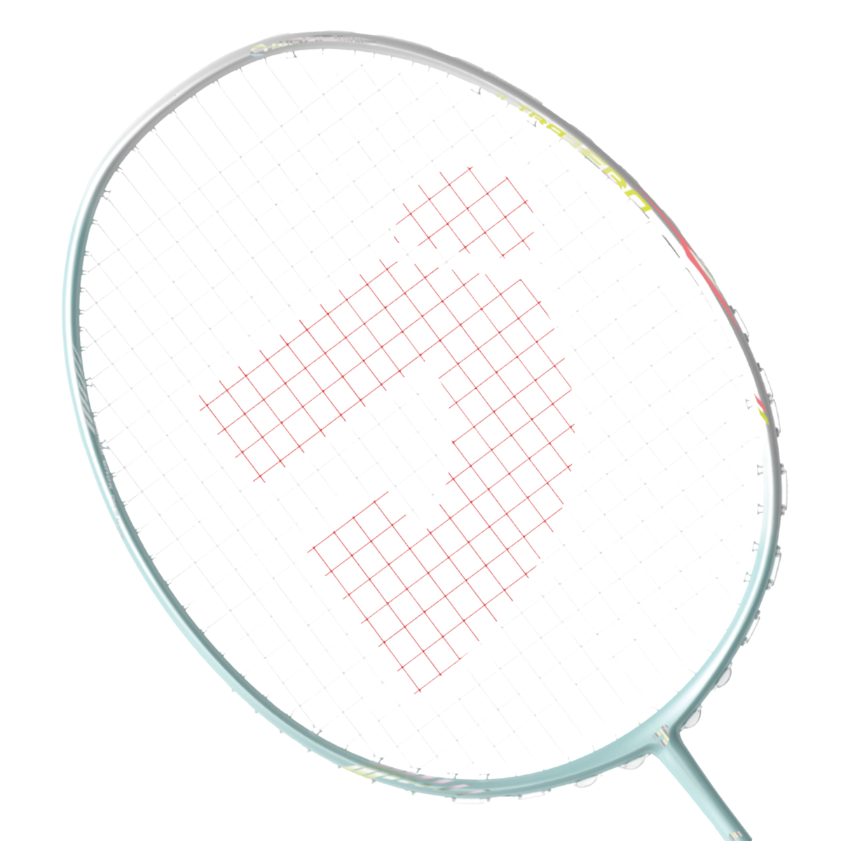 Jnice Ultra Aero Play Badminton Racket Strung, Green, front view
