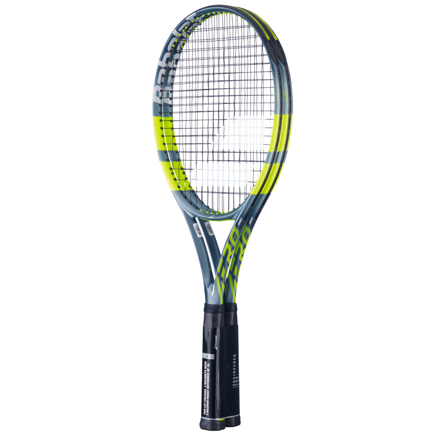 Babolat Pure Aero 98 X2 2026 Tennis Racket Unstrung - Grey/Yellow Tennis Rackets Babolat