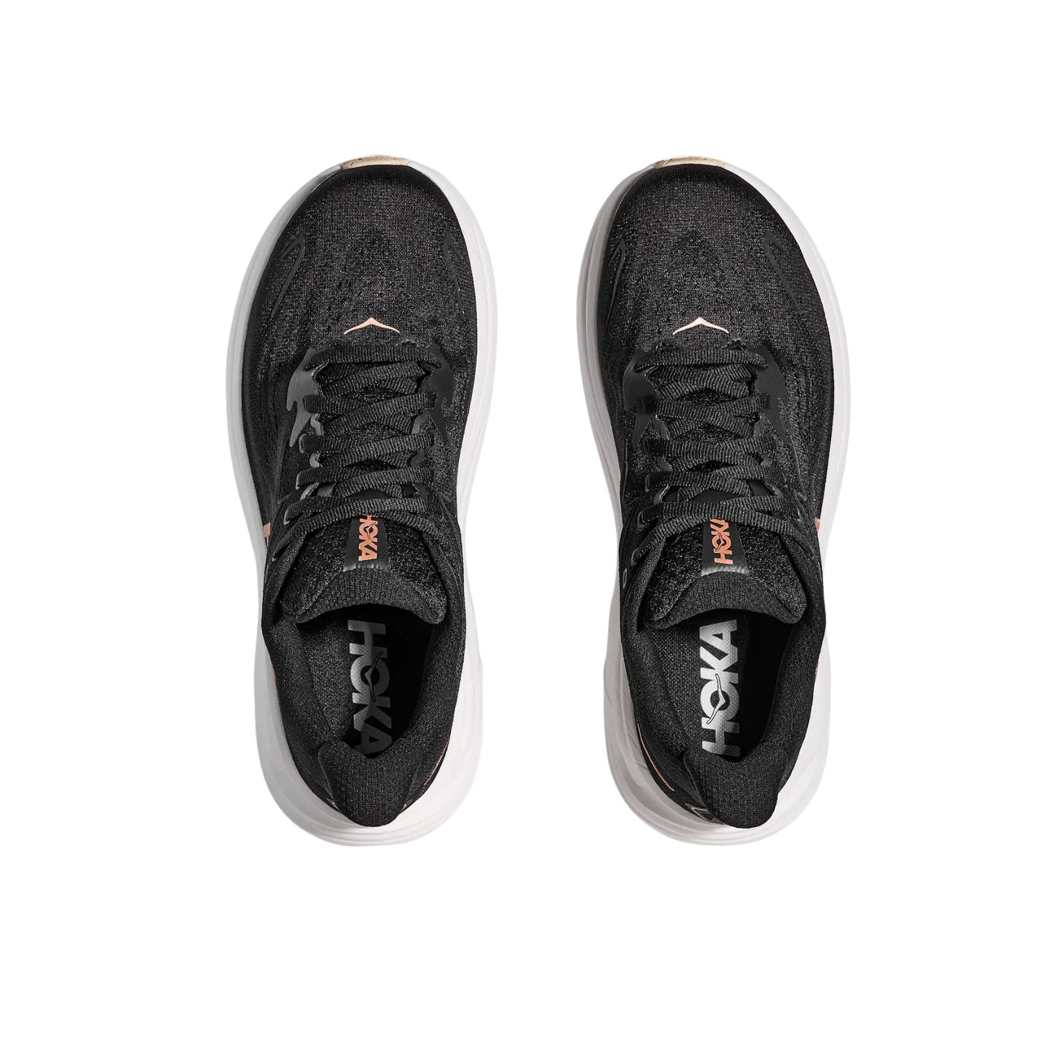 Hoka Clifton 10 Running Shoe Women - Black/Rose Gold Running Shoes Hoka