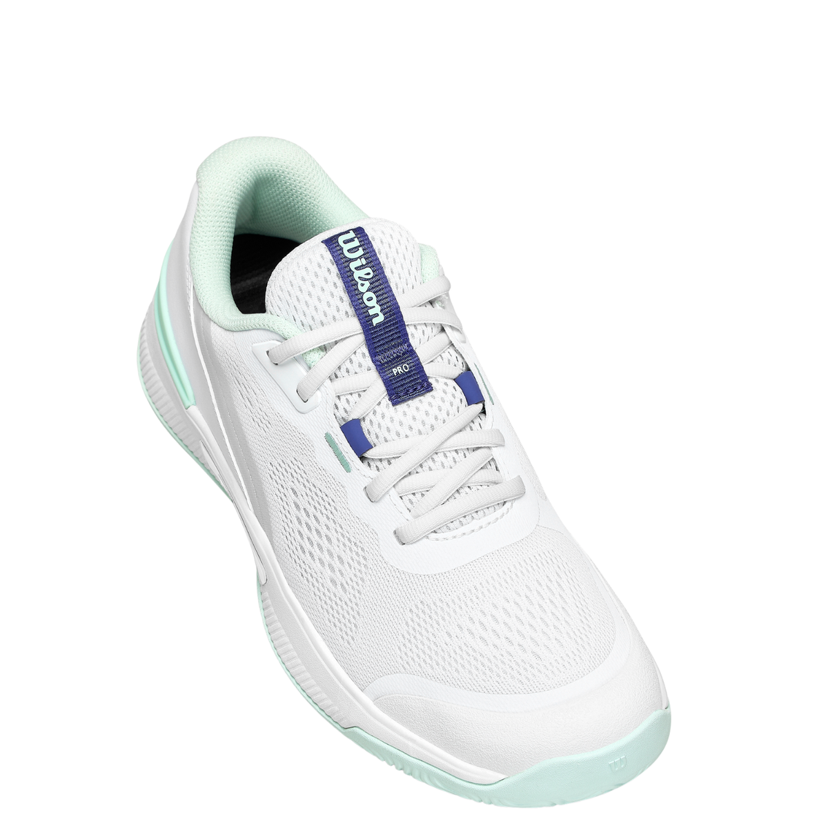 Wilson Intrigue Pro Tennis Shoe Women, White/Bay/Skip Blue, view 9