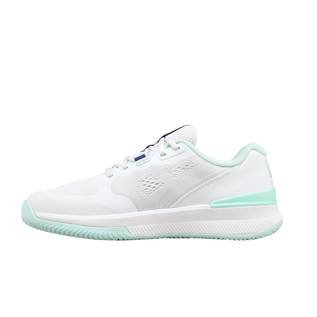 Wilson Intrigue Pro Tennis Shoe Women, White/Bay/Skip Blue, detail view