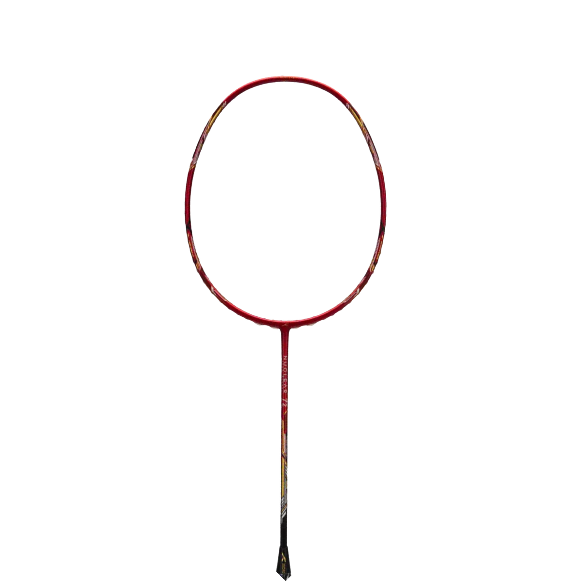 Hundred Nuclear 72 Badminton Racket, Dark Red/Black/Gold, back view