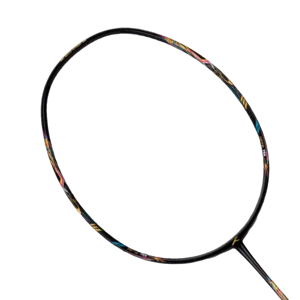 Hundred Battle 700 Badminton Racket, Black/Gold/Blue, front view
