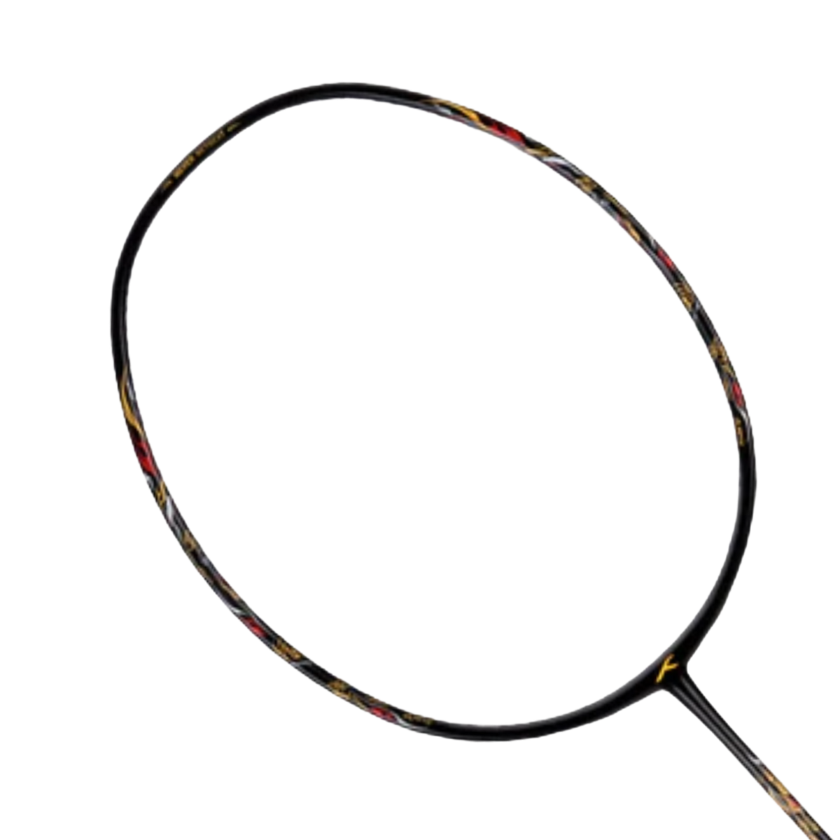 Hundred Battle 900 Badminton Racket, Black, side view