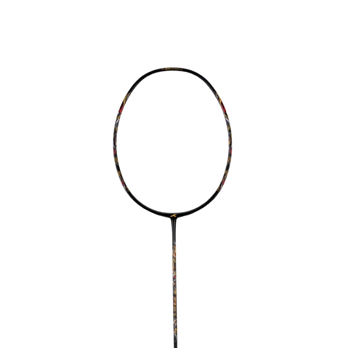 Hundred Battle 900 Badminton Racket, Black, back view