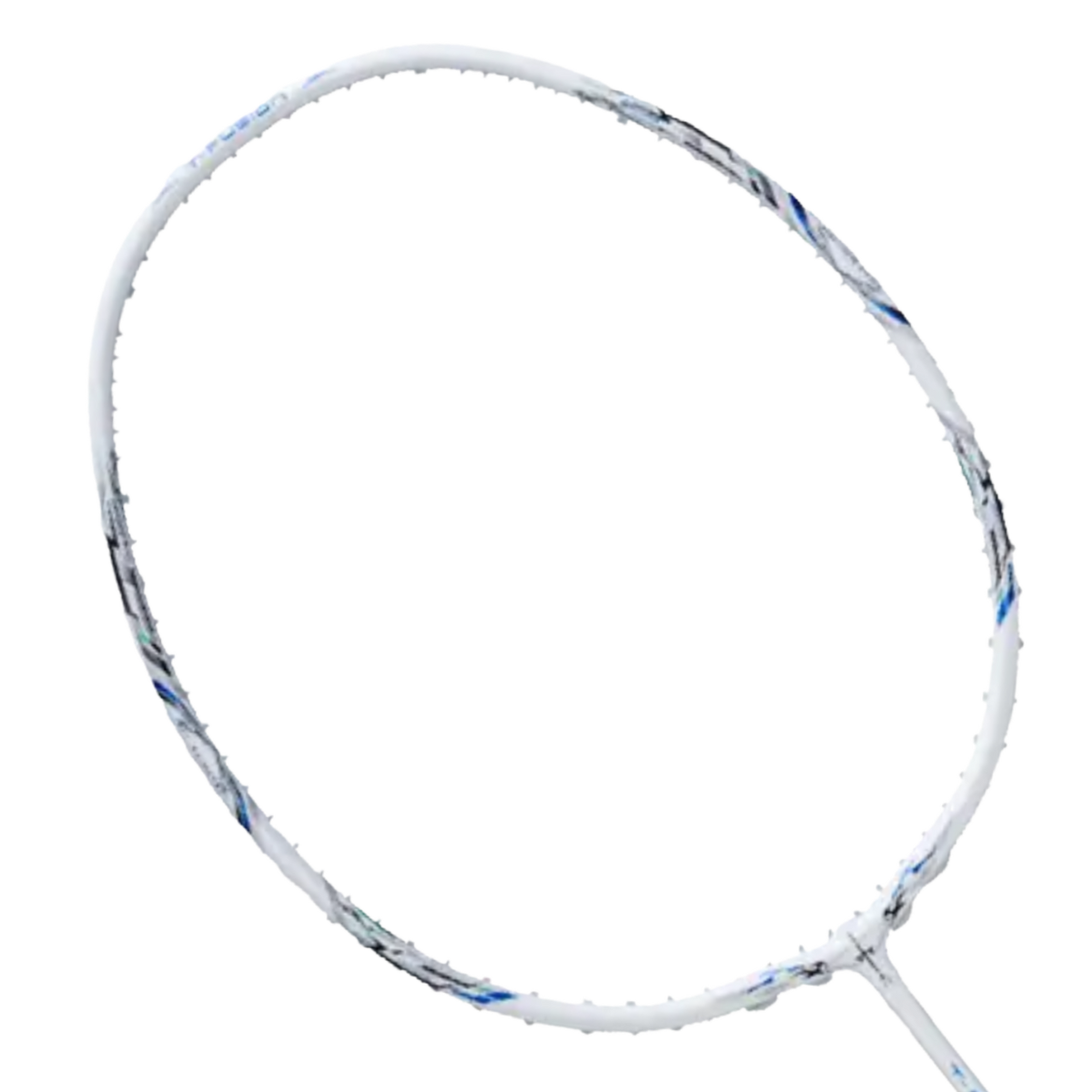 Hundred T-Fusion 300 Badminton Racket, White, front view