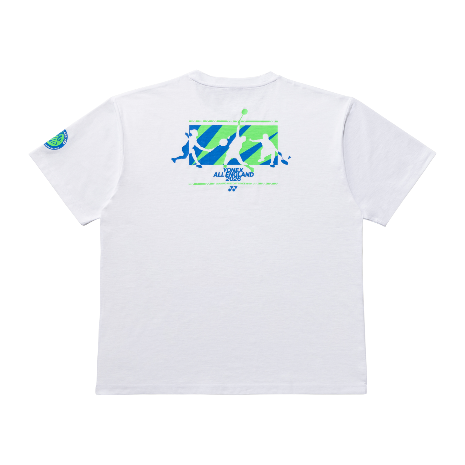 Yonex All England YOB26001EX Souvenir T-Shirt Unisex - White Clothing Yonex