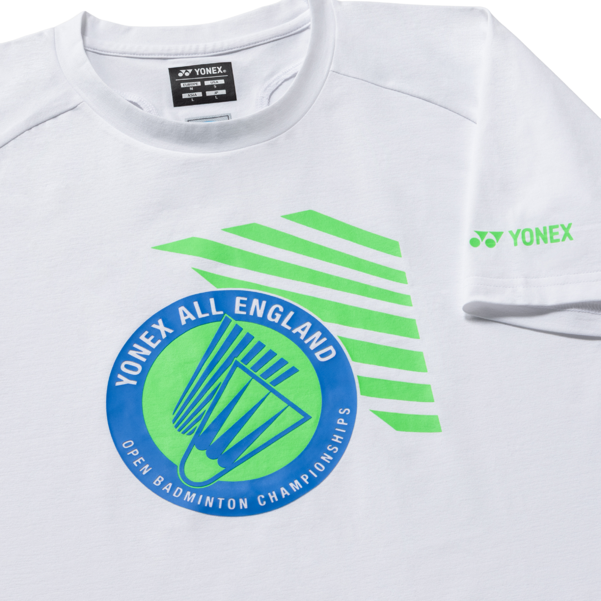 Yonex All England YOB26002EX Souvenir T-Shirt Unisex - White Clothing Yonex