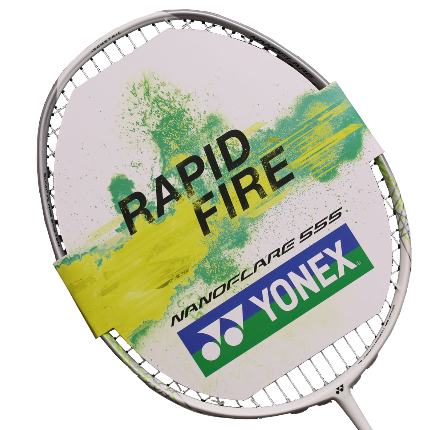 Yonex Nanoflare 555 Badminton Racket - Matte White 4UG4 Badminton Rackets Yonex