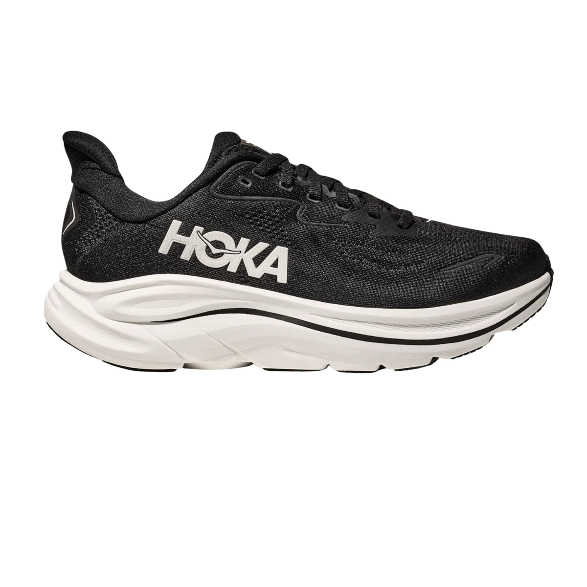 Hoka Clifton 10 Running Shoe Women - Black/White Black White Running Shoes Hoka