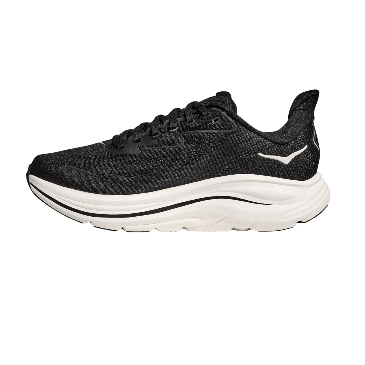 Hoka Clifton 10 Running Shoe Men - Black/White Running Shoes Hoka