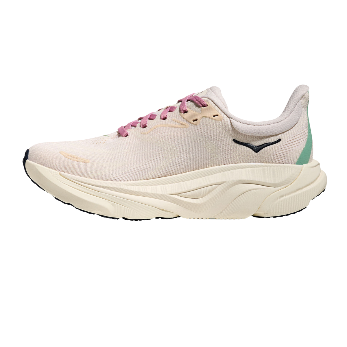 Hoka Arahi 8 Running Shoe Women, Rose Cream/Alabaster, back view